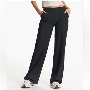 VUORI Meta Black Wide-Leg Pants XS short